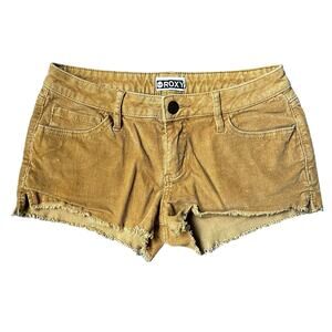 Roxy Junior 5 Mustard Yellow Cut Off Shorts